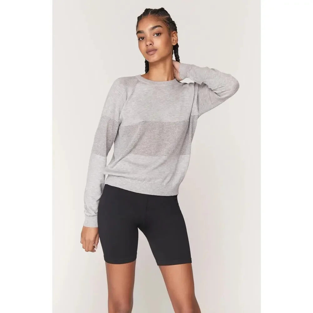 Spiritual Gangster On The Go Sweater Heather Gray Size XS